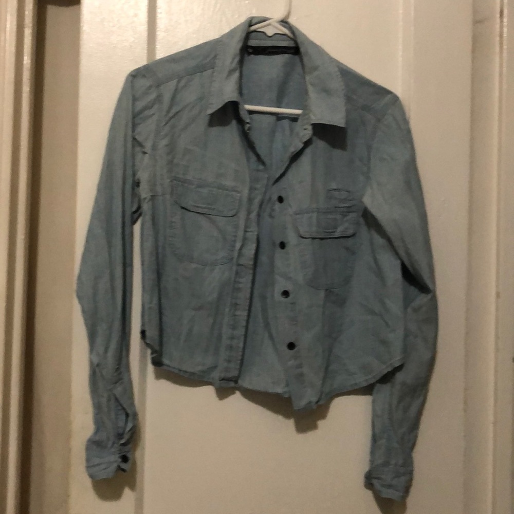 Patterson J. Kincaid Chambray Button Down Shirt